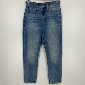 Madewell The Perfect Vintage‎ Jean High Rise Heart Patch Distressed Blue Size 25